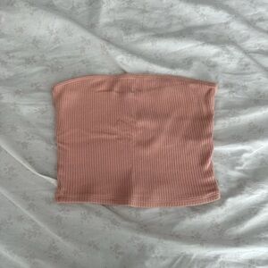 Hollister Blush Ribbed Tube Top